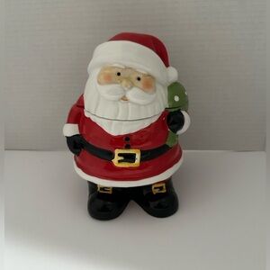 Gibson Home Jovial St. Nick Cookie Jar -
